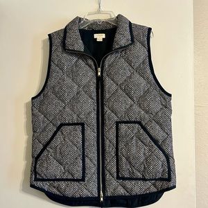 J. Crew Quilted Herringbone Vest